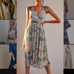 Midi cocktail/wedding guest dress. Super unique!